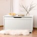 Ginger Home Wooden Toy Storage Chest with Seating Bench White