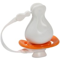 Iiamo String and Peace Silicone Pacifier 0–6 m with Protective Case, Orange Iiamo String and Peace Silicone Pacifier 0–6 m with Protective Case, Orange