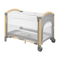 Kikka Boo Бебешка кошара на две нива Tender, светлосива
