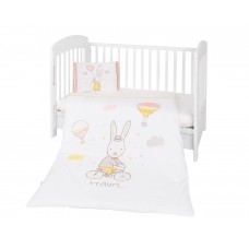 Kikka Boo Бебешки спален комплект от 3 части Rabbits in Love