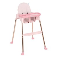 Kikka Boo Детски стол за хранене Sky-High Розов