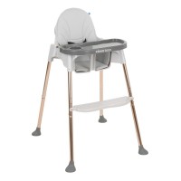 Kikka Boo Детски стол за хранене Sky-High Сив