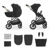 KinderKraft Бебешка количка 2 в 1 Prime 3, Черна KinderKraft Бебешка количка 2 в 1 Prime 3, Черна