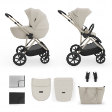 KinderKraft Prime 3 baby stroller 2 in 1, Beige