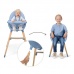 KinderKraft Fini 2 Baby High Chair 2 in 1, Nordic Breeze