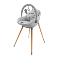 Kinderkraft Feeding Chair FINI UP 2 in 1 Grey Kinderkraft Feeding Chair FINI UP 2 in 1 Grey