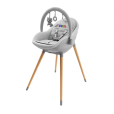 Kinderkraft Feeding Chair FINI UP 2 in 1 Grey