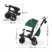 KinderKraft Children’s tricycle Spinstep 2 Plus, Green