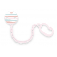 NUK Soother Chain Beach Time Pink