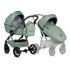 Tutis Baby Stroller 2 in 1 Uno 5+ Leather, Sage Tutis Baby Stroller 2 in 1 Uno 5+ Leather, Sage