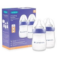 Lansinoh Feeding Bottle Set with NaturalWave 2x160 ml