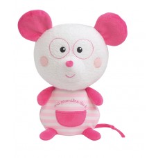 Luminou Светеща плюшена играчка Мишле с джобче 12см. розово