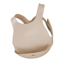 Minikoioi Силиконов лигавник с джоб Flexi Bib, Бежов