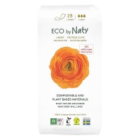 Naty Дамски ежедневни Еко превръзки Large, 28 броя