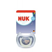 NUK First Choice Биберон залъгалка силикон Night 0-6 м. Коала
