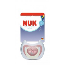 NUK First Choice Silicone baby soother Night 0-6 m, Bunny