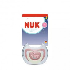 NUK First Choice Silicone baby soother Night 6-18 m, Bunny