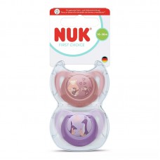 NUK First Choice Silicone baby soother 18-36 m 2 pcs, Monkey - Kangaroo NUK First Choice Silicone baby soother 18-36 m 2 pcs, Monkey - Kangaroo