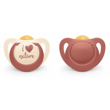 Nuk for Nature Latex Soother 2 pieces 18-36m Red