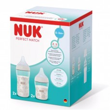 Nuk Perfect Match Baby Bottles Set 4 pcs. Rainbow Nuk Perfect Match Baby Bottles Set 4 pcs. Rainbow