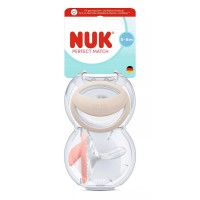 Nuk NUK Perfect Match Silicone Pacifiers Mommy Feel 0-6 m Beige-Pink Nuk NUK Perfect Match Silicone Pacifiers Mommy Feel 0-6 m Beige-Pink