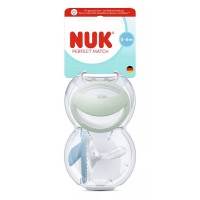 Nuk NUK Perfect Match Silicone Pacifiers Mommy Feel 0-6 m Blue-Green