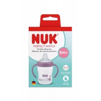 Nuk Perfect Match Learner Bottle 150ml, Hippo Nuk Perfect Match Learner Bottle 150ml, Hippo
