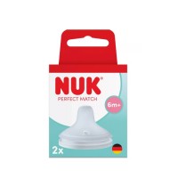 Nuk Perfect Match Силиконов накрайник за сок 6+м. 2 броя Nuk Perfect Match Силиконов накрайник за сок 6+м. 2 броя