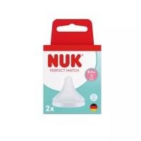 Nuk Perfect Match Silicone teat Flow control, 6+m 2 pieces