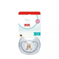 NUK Perfect Match Silicone baby soother 6-18 m Winnie the Pooh grey