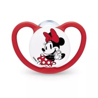 NUK Perfect Match Silicone baby soother 6-18 m Mickey Mouse Red