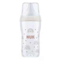 Nuk Perfect Match Baby Bottle with soft silicone teat 3m+ M, Rainbow