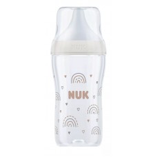 Nuk Perfect Match Baby Bottle with soft silicone teat 3m+ M, Rainbow Nuk Perfect Match Baby Bottle with soft silicone teat 3m+ M, Rainbow