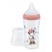 Nuk Perfect Match Baby Bottle with soft silicone teat 3m+ M, Minnie Red