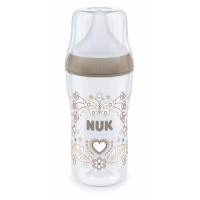 Nuk Perfect Match Baby Bottle with soft silicone teat 3m+ M, Heart Nuk Perfect Match Baby Bottle with soft silicone teat 3m+ M, Heart