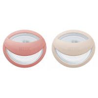Nuk Silicone Pacifiers Mommy Feel 0-9 m Pink-Beige