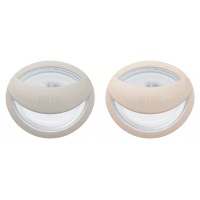 Nuk Силиконови залъгалки 0-9 м Mommy Feel с кутийка Сива и Бежова