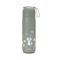 Nuvita Thermal Stainless Steel Bottle 4435 With Silicone Handle 400 ml Sage Green