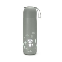 Nuvita Thermal Stainless Steel Bottle 4435 With Silicone Handle 400 ml Sage Green Nuvita Thermal Stainless Steel Bottle 4435 With Silicone Handle 400 ml Sage Green