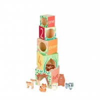 Orange Tree Toys Woodland Stacking Cubes