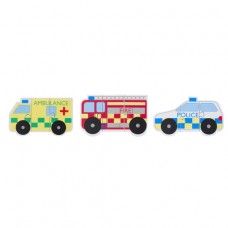 Orange Tree Toys Комплект дървени пъзели Emergency Services