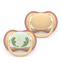 Philips Avent Залъгалки Ultra Air Day and Night с кутия за стерилизация 0-6m пастелни, унисекс