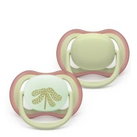 Philips Avent Залъгалки Ultra Air Day and Night с кутия за стерилизация 6-18m пастелни, унисекс Philips Avent Залъгалки Ultra Air Day and Night с кутия за стерилизация 6-18m пастелни, унисекс
