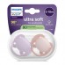 Philips Avent Ultra soft pacifiers 6-18m Pink and Purple