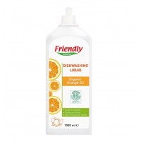 Friendly Organic Препарат за измиване на съдове с портокалово масло 1000 ml