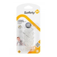 Safety 1st Пластмасови прозрачни протектори за ъгли и ръбове 4 броя 