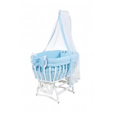 Tahterevalli Culle Wooden Crаdle blue Tahterevalli Culle Wooden Crаdle blue