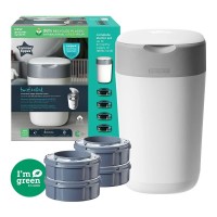 Tommee Tippee Хигиенен кош Twist and click с 4 броя резервни касети, Бял Tommee Tippee Хигиенен кош Twist and click с 4 броя резервни касети, Бял