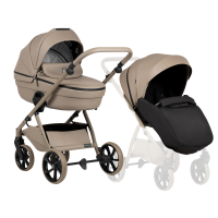 Tutis Бебешка количка 2 в 1 Uno 6+ Leather, Nocciola