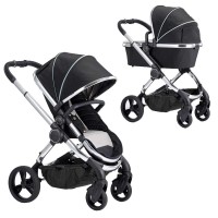 iCandy Peach 5 Pushchair and Carrycot Chrome Beluga